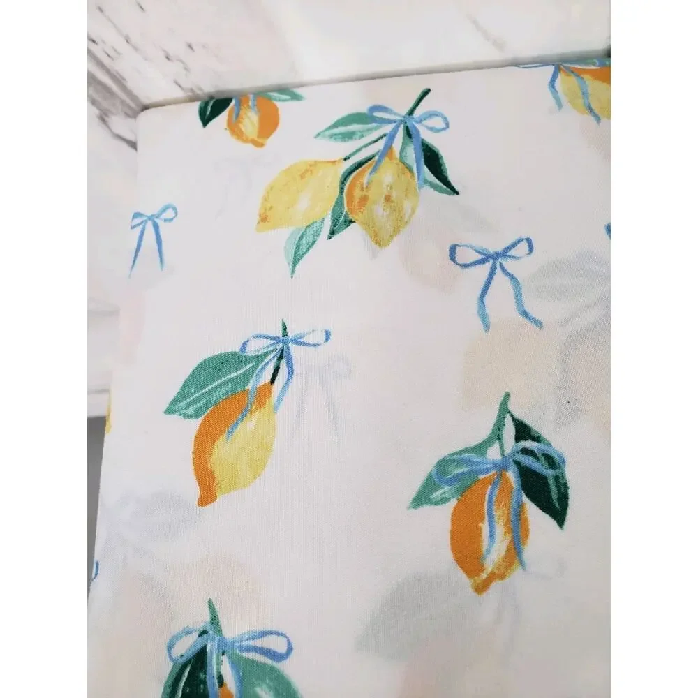 C & C California LEMON PRINT Sheet Set KING SIZE Set FRUIT cottage summer farmer
